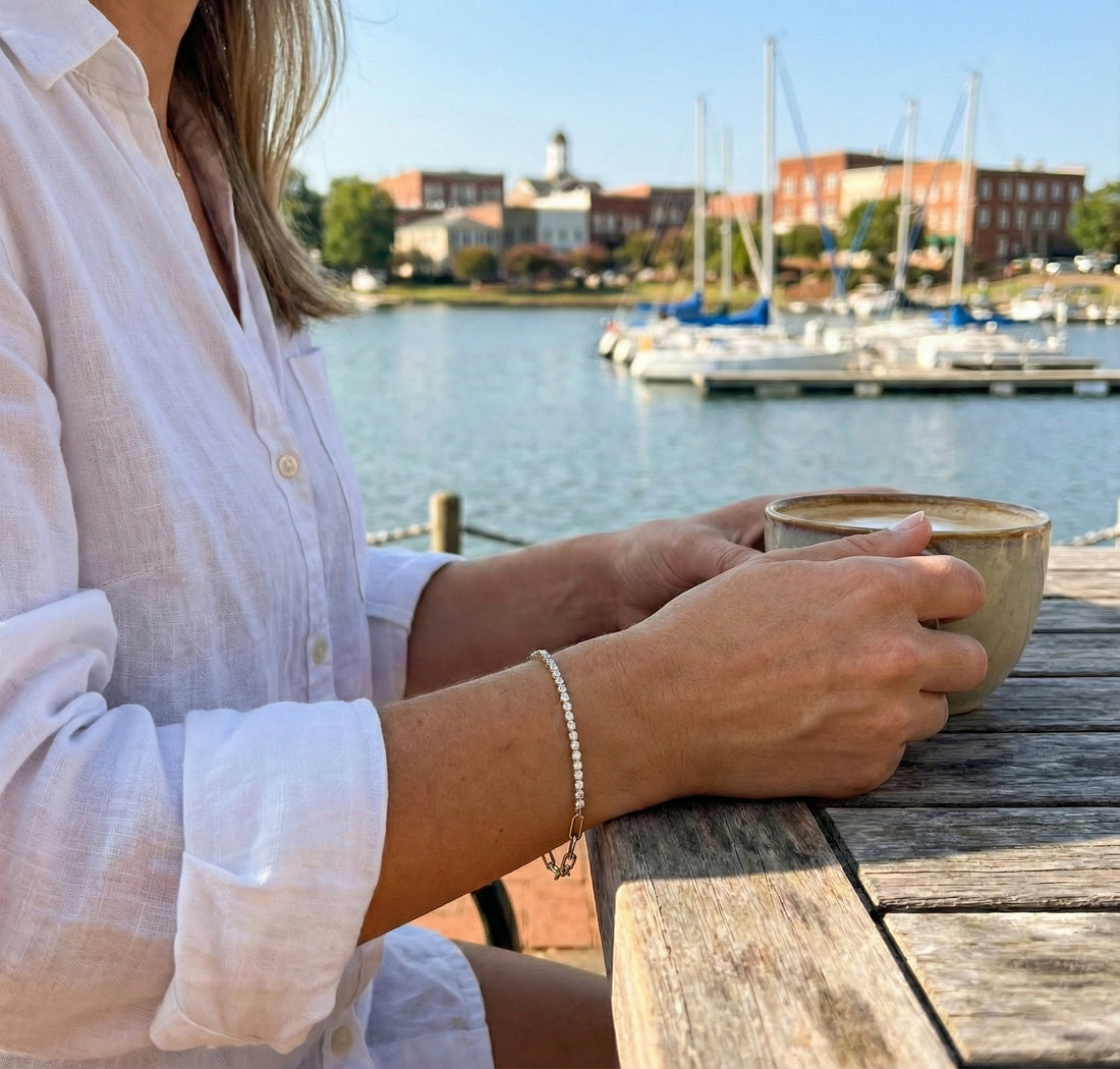 Diamond Paperclip Link Bracelet | 14K Yellow Gold | 0.66 ctw | Modern Statement Bracelet - Brownee Jewelers