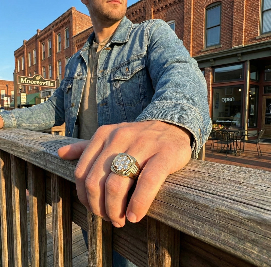 Seven Round Diamond Cluster Ring