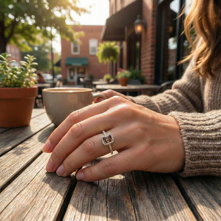 Le Vian® Crème Brûlée® Chocolate Quartz & Nude Diamonds™ Ring – 14K Honey Gold™ Rich, decadent color meets refined elegance in this stunning Le Vian Crème Brûlée® ring