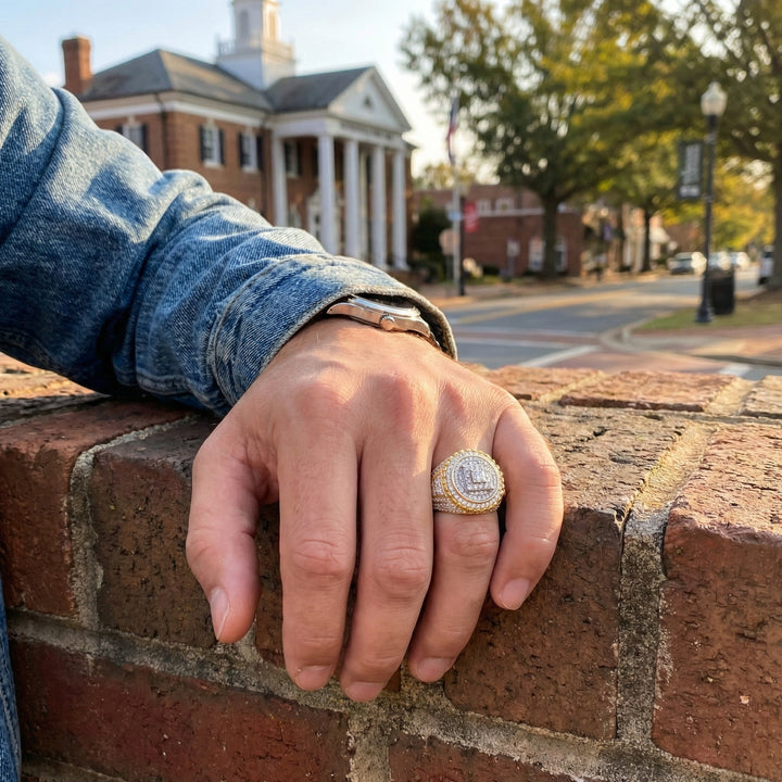 Diamond Cluster Statement Ring
