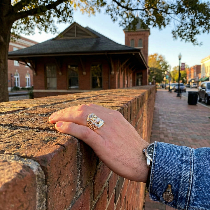 Jesus Portrait Diamond Ring