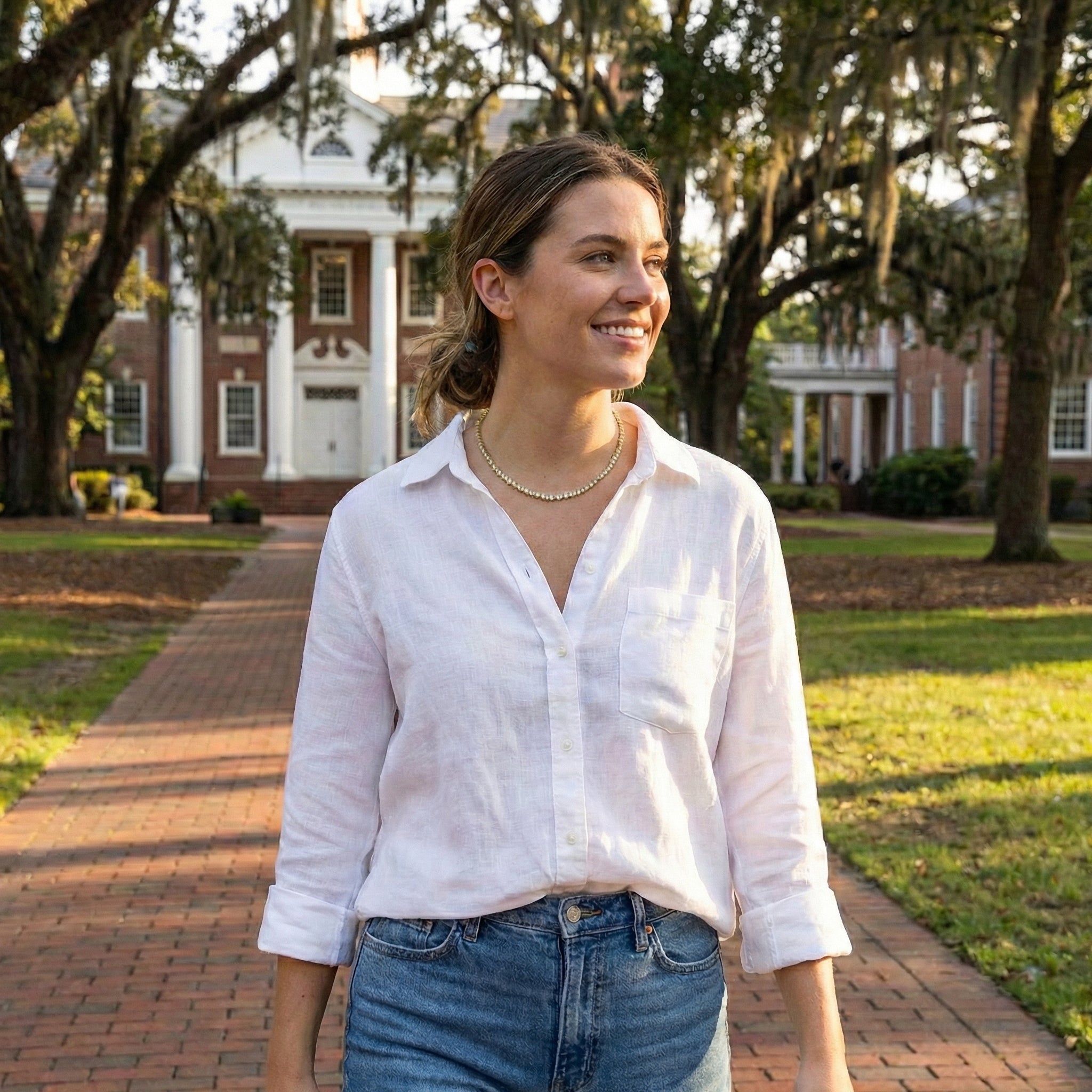 Diamond Bezel Tennis Necklace