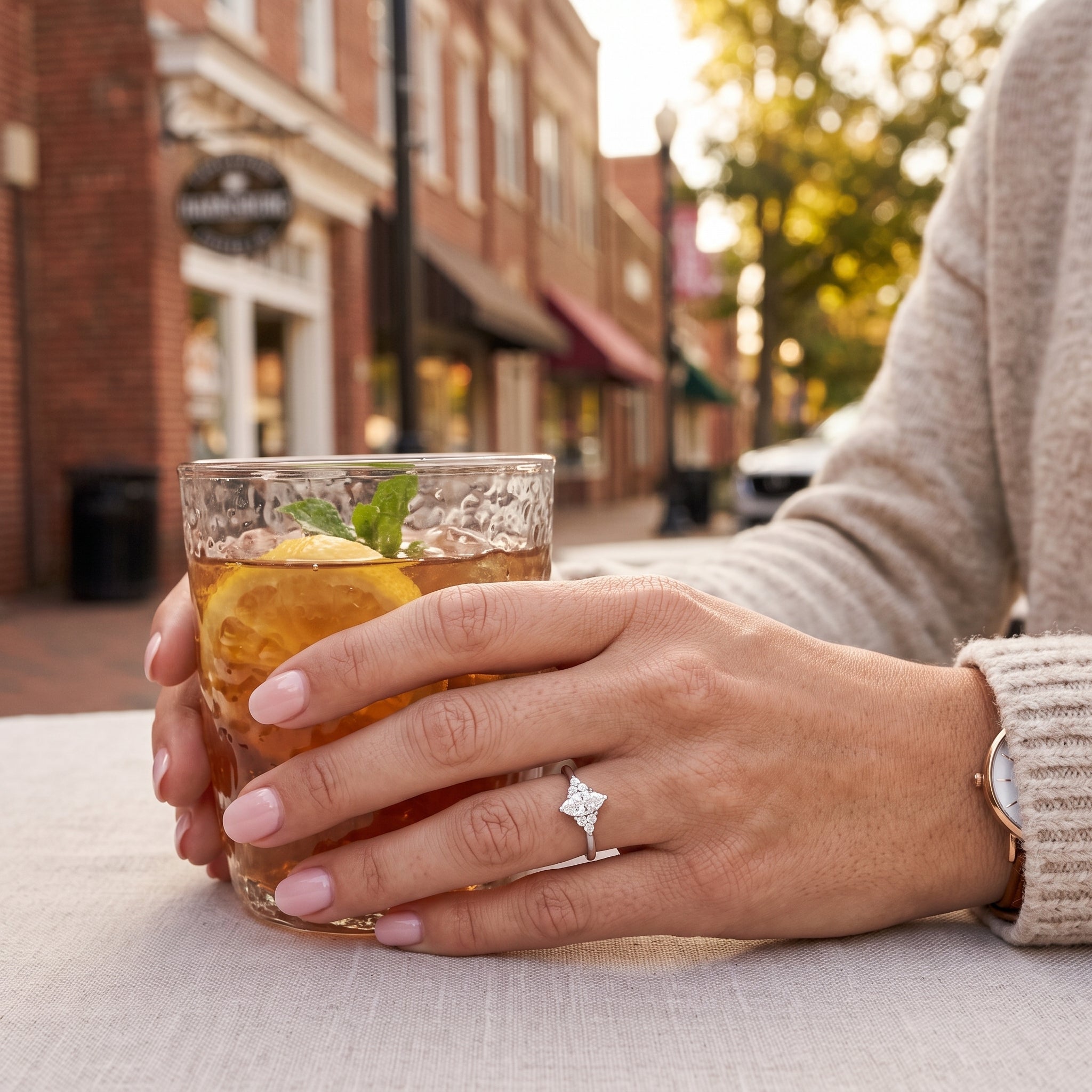 Marquise Lab-Grown Diamond Engagement Ring | 10K White Gold | 1.35 CTW Lab-Grown Diamond | LGR47794-135 - Brownee Jewelers