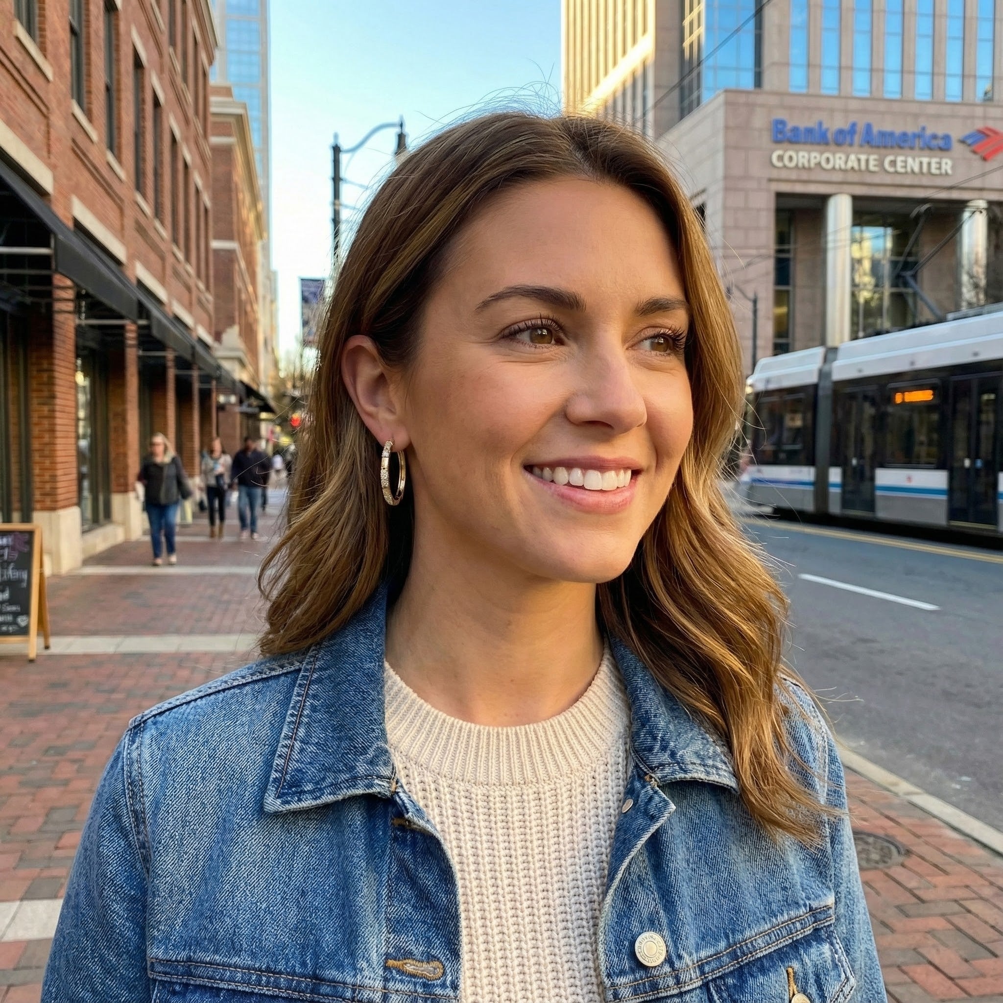 Le Vian® 14K Honey Gold™ Nude Diamond™ Hoop Earrings (1/4 ctw) These elegant Le Vian® hoops feature 1/4 carat of Nude Diamonds™ arranged in sparkling three-station clusters along warm 14K Honey Gold™