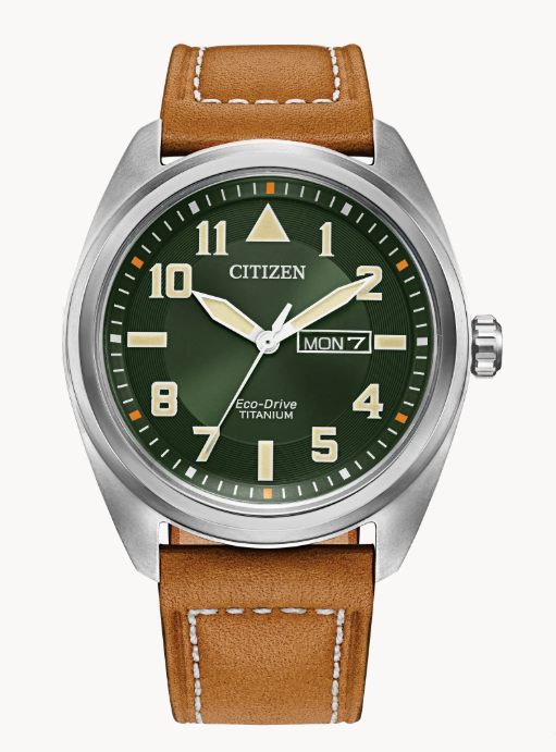 Rekindle the past with this vintage-inspired men’s watch by Citizen