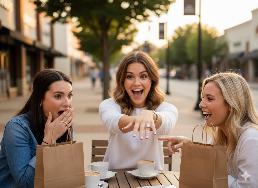 14K Yellow Gold ~1.80ct Oval Lab-Grown Diamond Ring with Round Diamond Accents (2.25ctw Total)