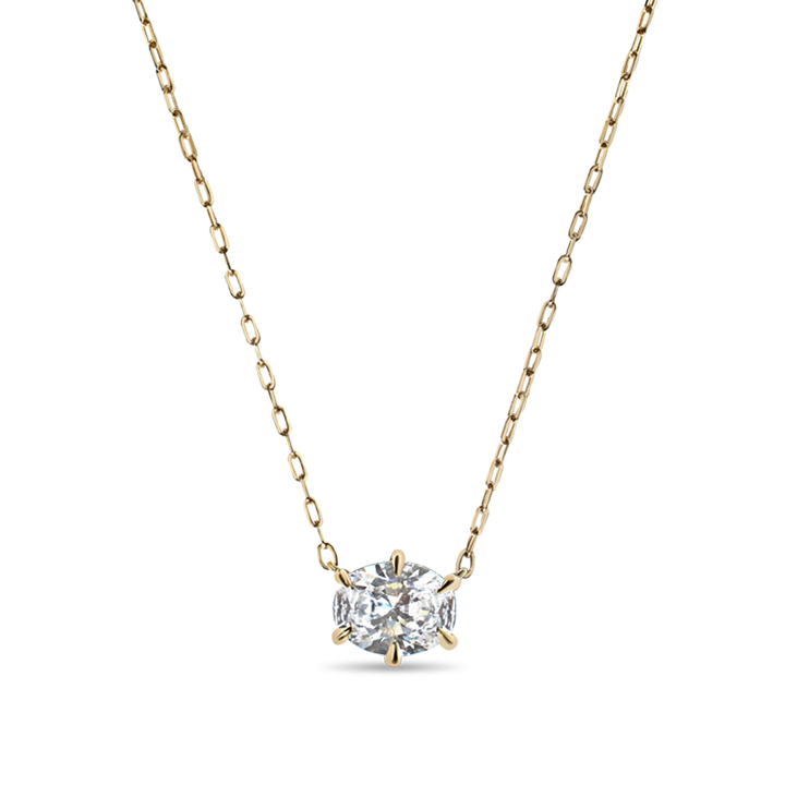 Oval Diamond Pendant