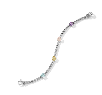 sterling silver gemstone bracelet