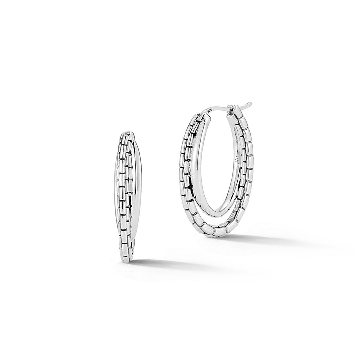 STERLING SILVER HOOP EARRINGS 
