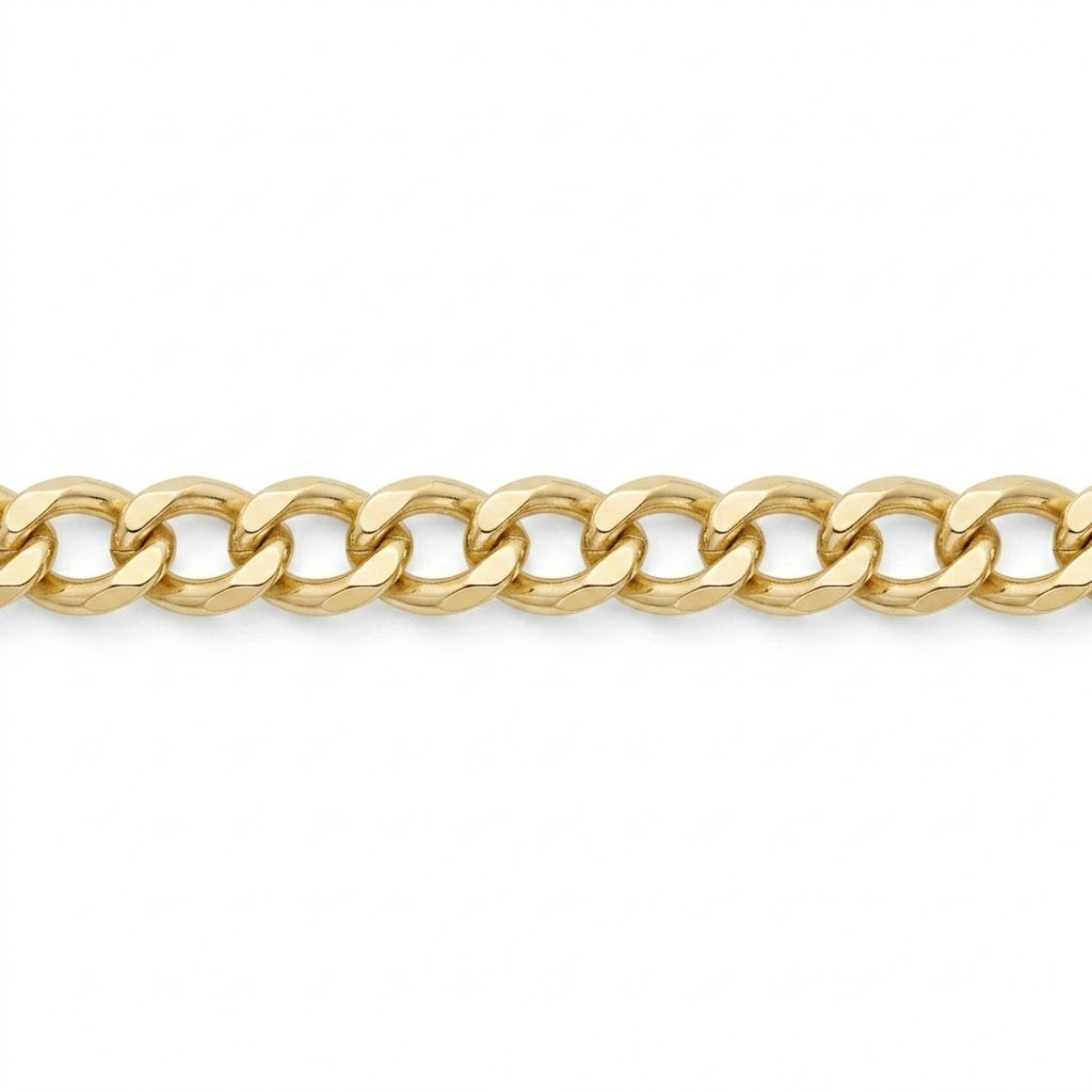 Gold-Filled 3.3mm Curb Chain Necklace 20 Inch