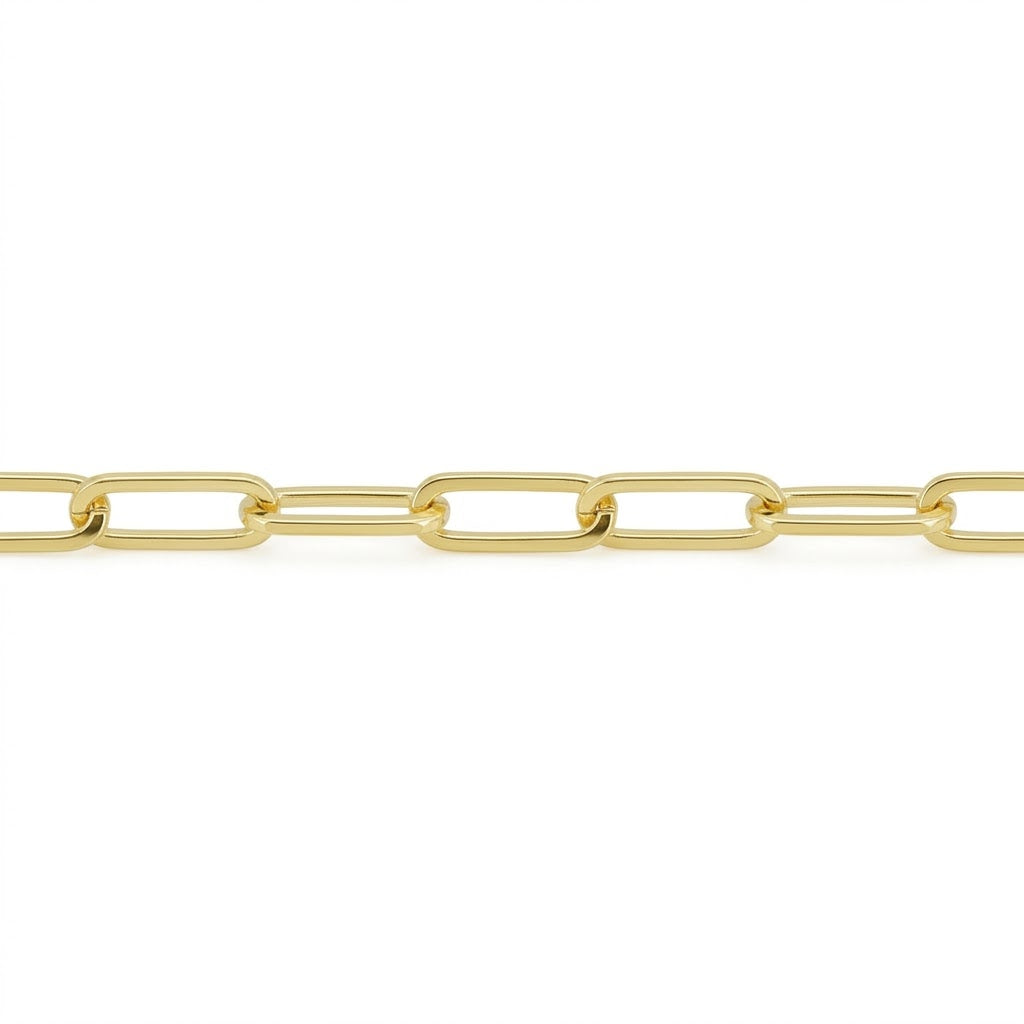 Gold-Filled 2.5mm Paperclip Chain Necklace 18 Inch