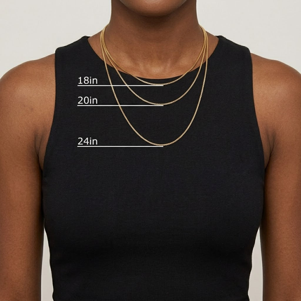 Gold-Filled Round Box Lock Chain Necklace | Gold-Filled | 2.5mm Round Box Chain | 24 Inch Length | Classic Long Chain Style - Brownee Jewelers
