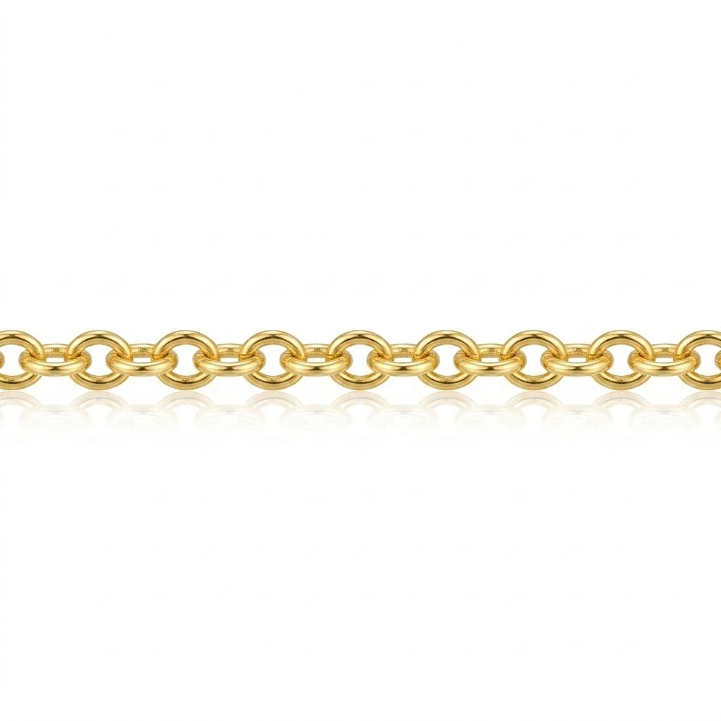 Karat Gold Filled Round Cable Chain Necklace | 18 Inch | 2.1mm | KGFRB50-18LC - Brownee Jewelers