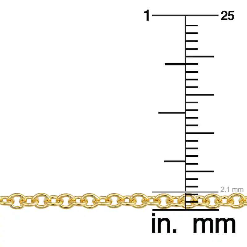20 Inch 2.1mm Karat Gold Filled Round Cable Chain Necklace