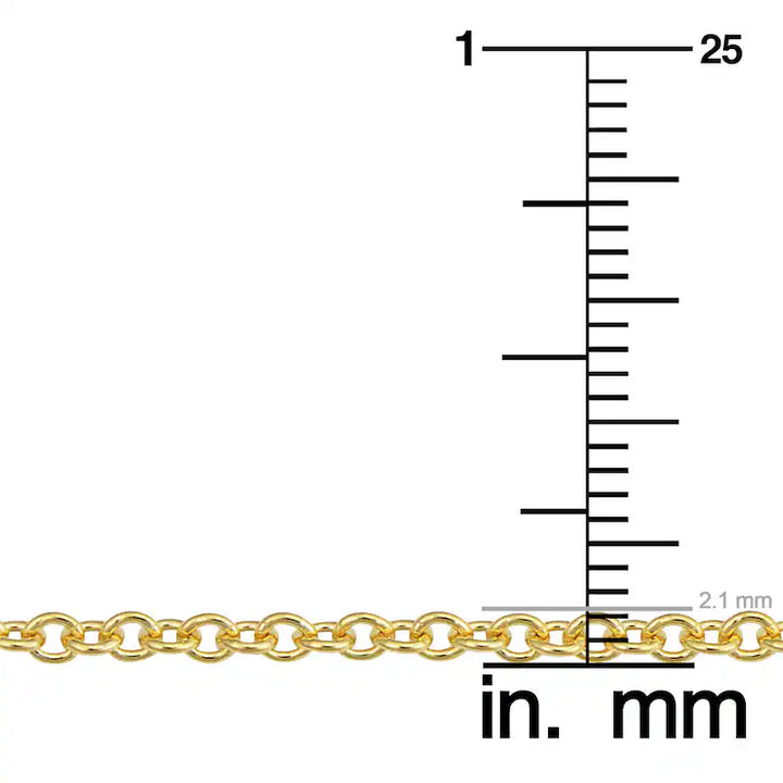Karat Gold Filled Round Cable Chain Necklace | 18 Inch | 2.1mm | KGFRB50-18LC - Brownee Jewelers