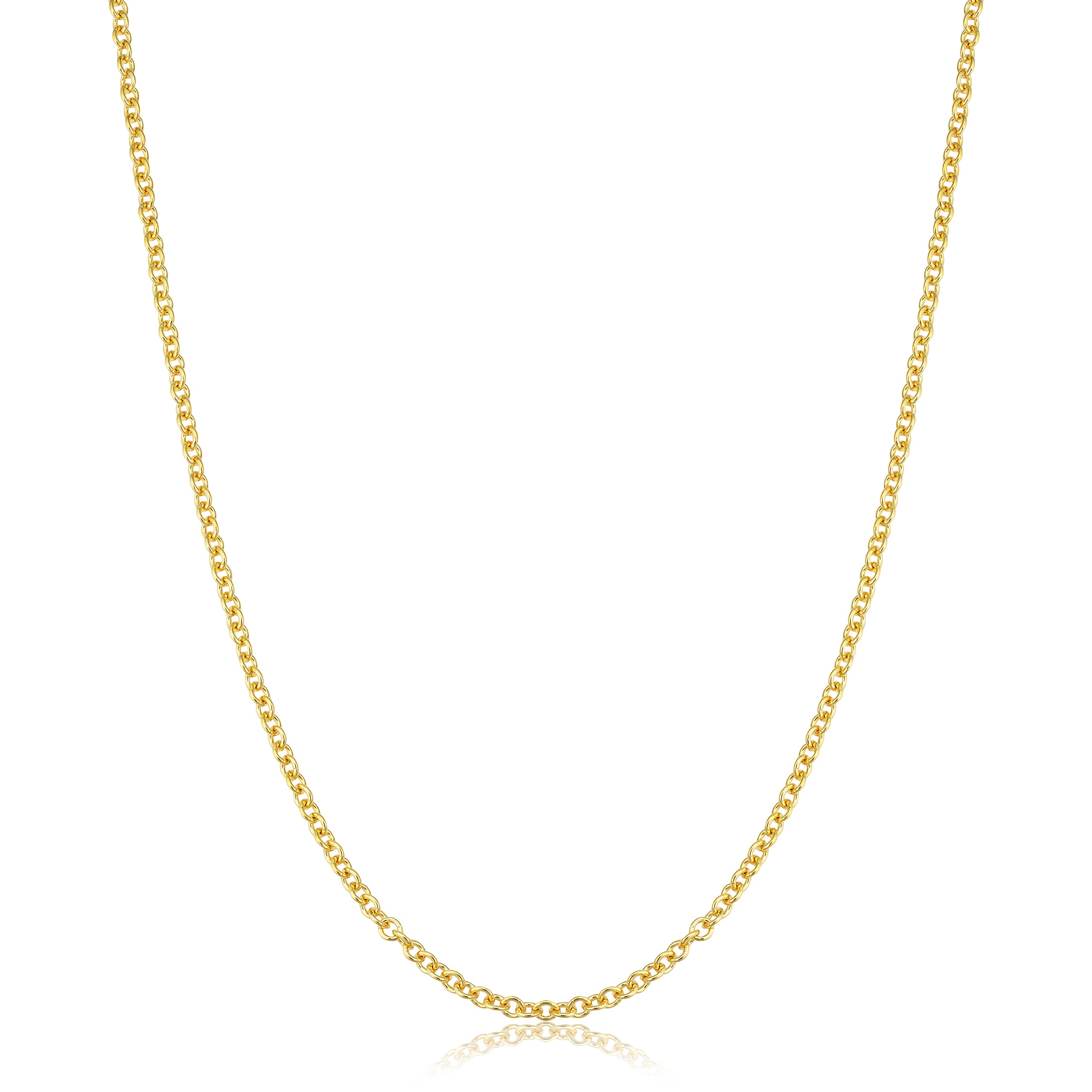 20 Inch 2.1mm Karat Gold Filled Round Cable Chain Necklace