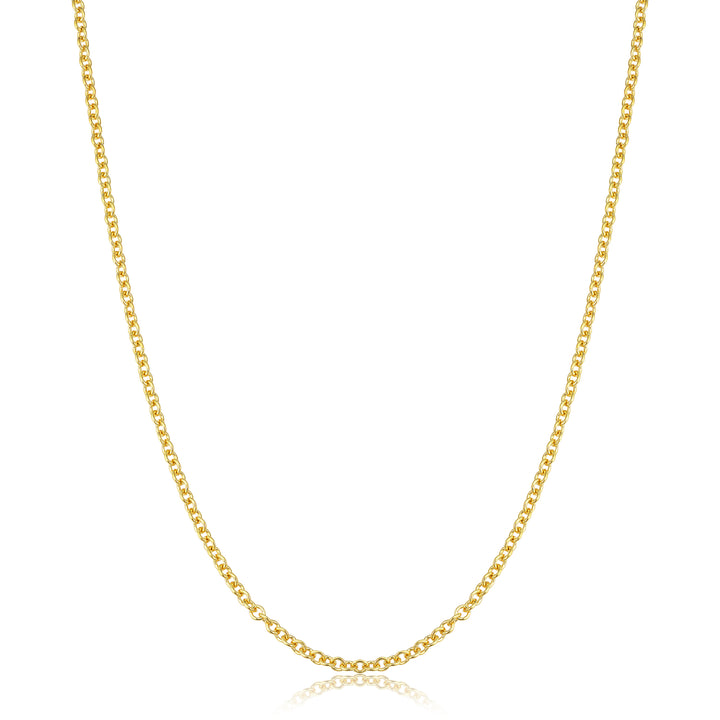Karat Gold Filled Round Cable Chain Necklace | 18 Inch | 2.1mm | KGFRB50-18LC - Brownee Jewelers