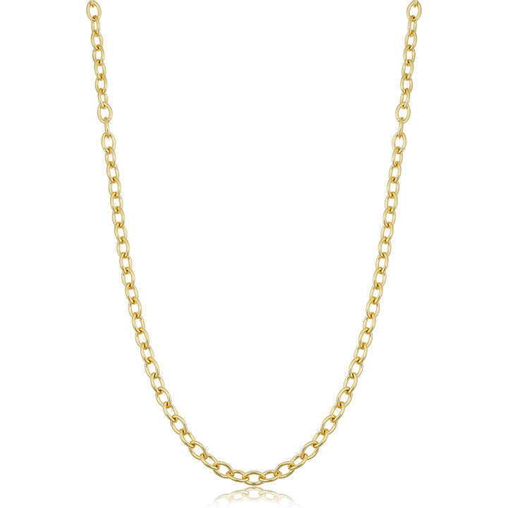 Gold Filled Oval Cable Chain Necklace | 20 Inch | KGFRBR080-20LC - Brownee Jewelers
