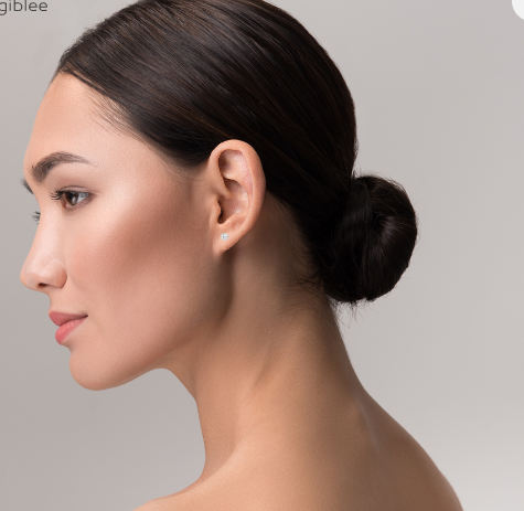 14K White Gold .20ctw Lab-Grown Diamond Stud Earrings (F Color, VVS Clarity)