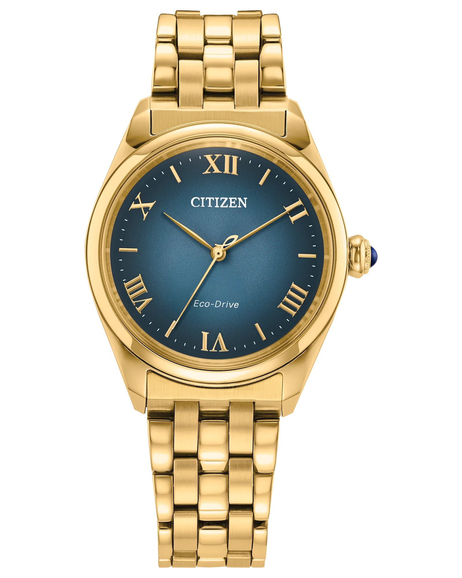 Citizen L Classic | Eco-Drive Ladies Watch | Gold-Tone Stainless Steel | Blue Dial | Bracelet | WR50 Dress Classic - Brownee Jewelers