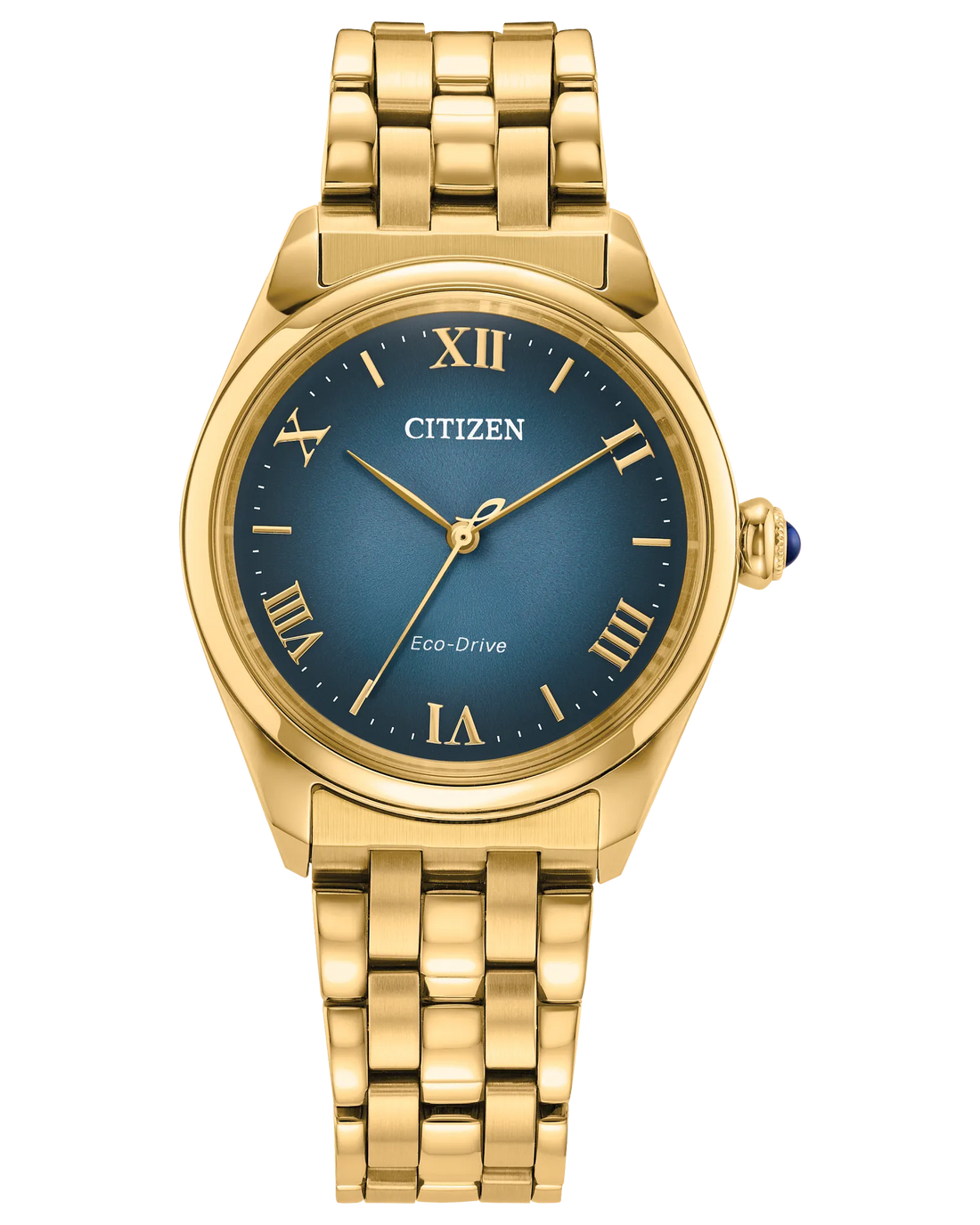 Citizen L Classic | Eco-Drive Ladies Watch | Gold-Tone Stainless Steel | Blue Dial | Bracelet | WR50 Dress Classic - Brownee Jewelers