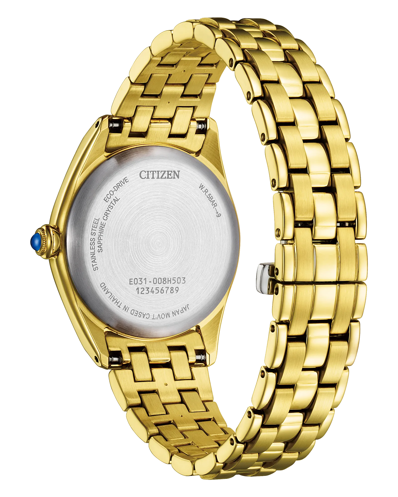 Citizen L Classic | Eco-Drive Ladies Watch | Gold-Tone Stainless Steel | Blue Dial | Bracelet | WR50 Dress Classic - Brownee Jewelers
