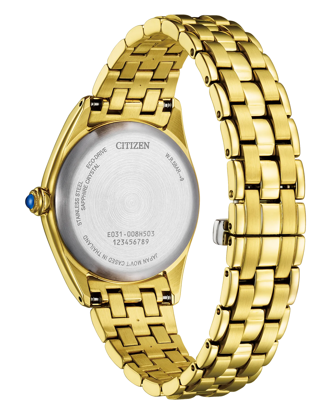 Citizen L Classic | Eco-Drive Ladies Watch | Gold-Tone Stainless Steel | Blue Dial | Bracelet | WR50 Dress Classic - Brownee Jewelers