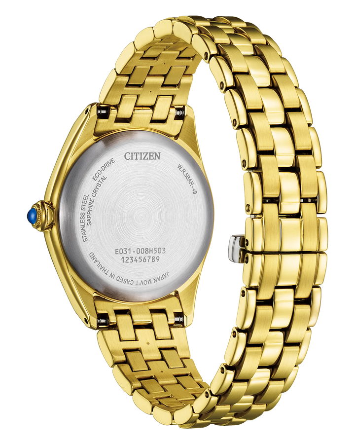Citizen L Classic | Eco-Drive Ladies Watch | Gold-Tone Stainless Steel | Blue Dial | Bracelet | WR50 Dress Classic - Brownee Jewelers