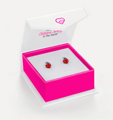 ENAMEL LADYBUG HUGGIES