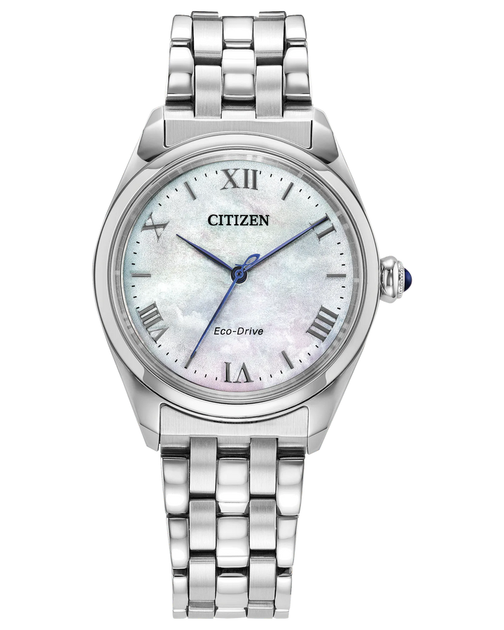 Citizen L Classic | Citizen Eco-Drive Ladies Watch | Stainless Steel Bracelet | White Dial | WR50 Classic Dress - Brownee Jewelers