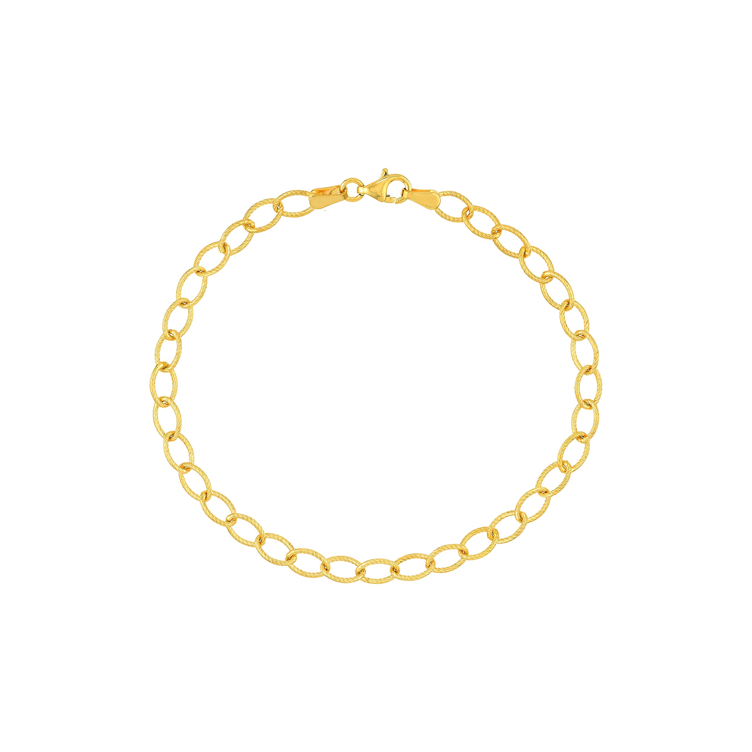 7.5" OVAL LINK BRACELET | 14K YELLOW GOLD | MF000989-14Y - Brownlee Jewelers