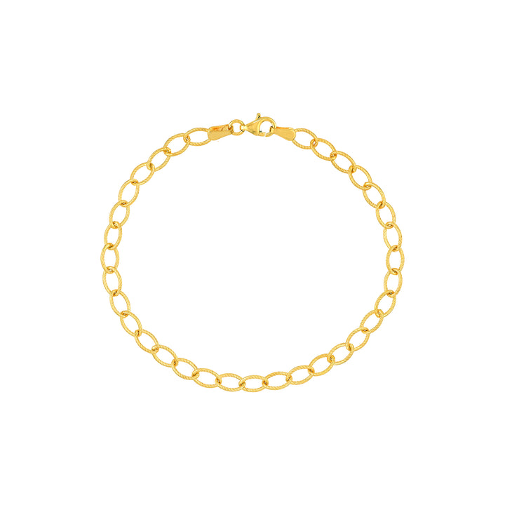 7.5" OVAL LINK BRACELET | 14K YELLOW GOLD | MF000989-14Y - Brownlee Jewelers