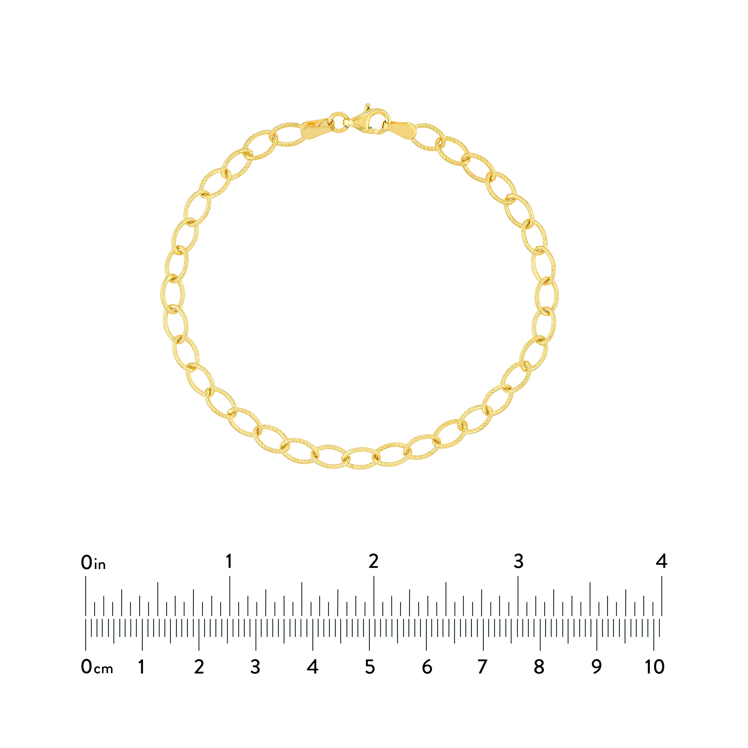 7.5" OVAL LINK BRACELET | 14K YELLOW GOLD | MF000989-14Y - Brownlee Jewelers