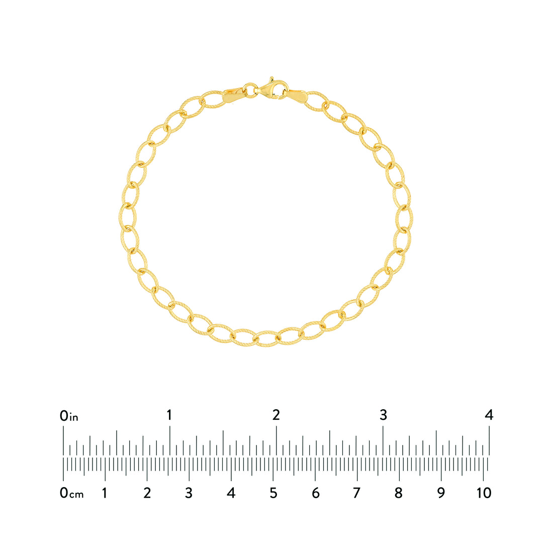 7.5" OVAL LINK BRACELET | 14K YELLOW GOLD | MF000989-14Y - Brownlee Jewelers