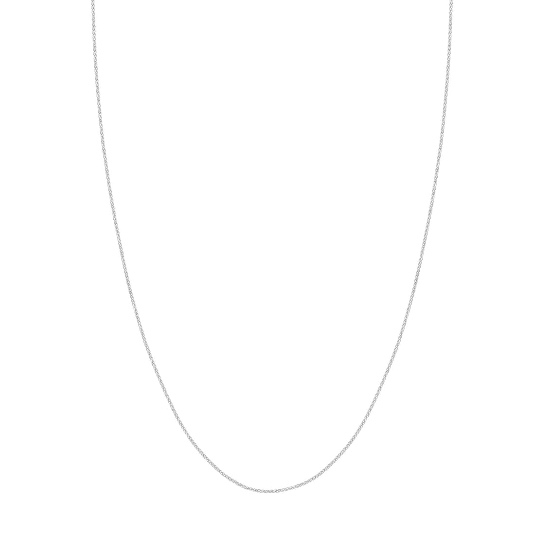 22" 1.02MM ADJUSTABLE WHEAT CHAIN NECKLACE | 10K WHITE GOLD | MF007743-10B - Brownlee Jewelers