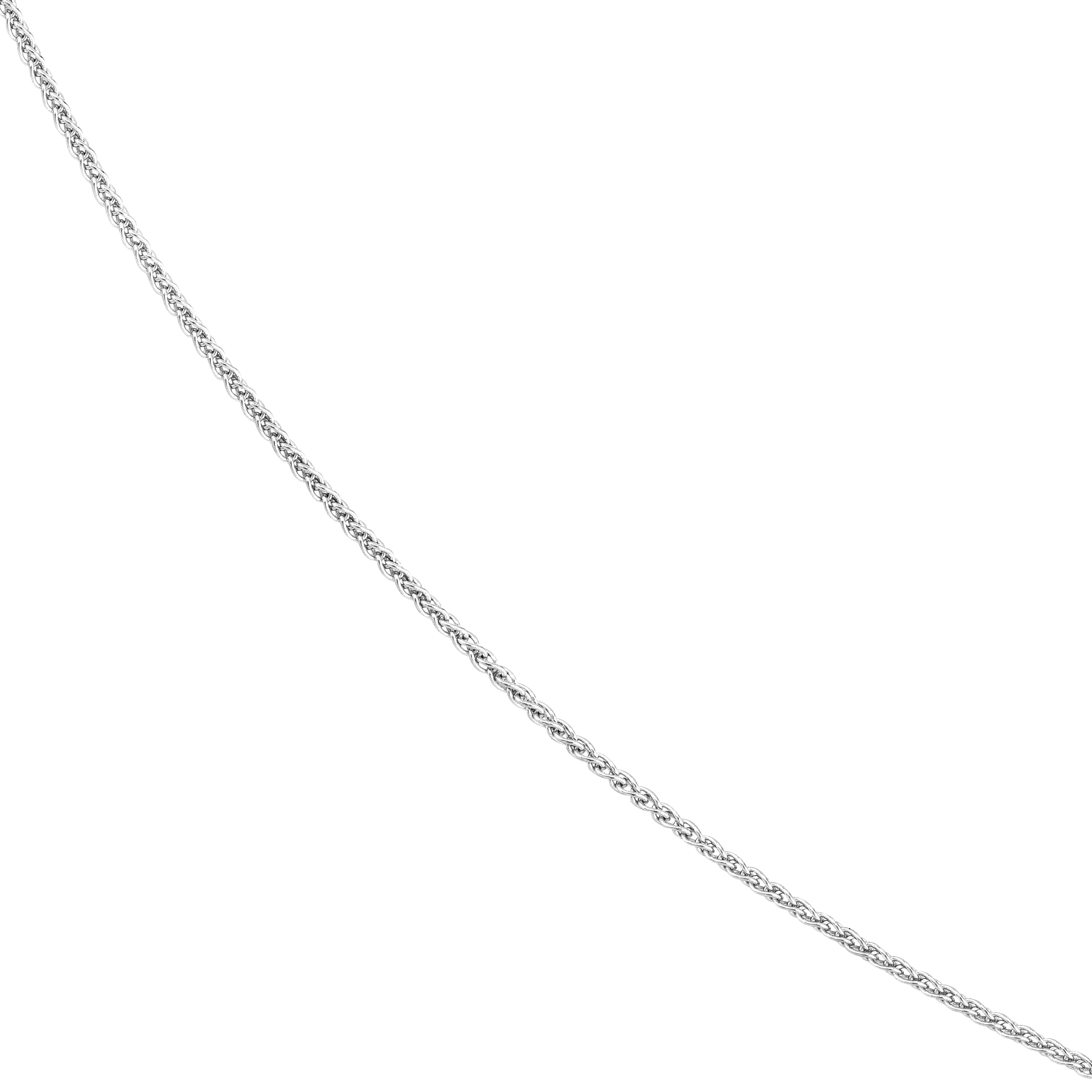 22" 1.02MM ADJUSTABLE WHEAT CHAIN NECKLACE | 10K WHITE GOLD | MF007743-10B - Brownlee Jewelers