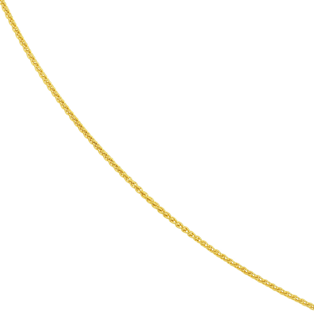 22" 1.02MM ADJUSTABLE WHEAT CHAIN NECKLACE | 10K YELLOW GOLD | MF007743-10Y - Brownlee Jewelers
