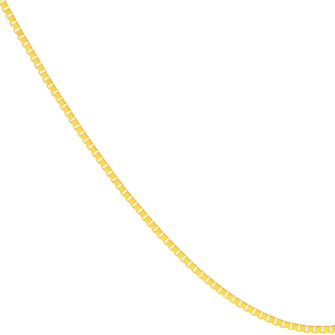 22" 0.8MM BOX CHAIN NECKLACE | 10K YELLOW GOLD | MF007744-10Y - Brownlee Jewelers