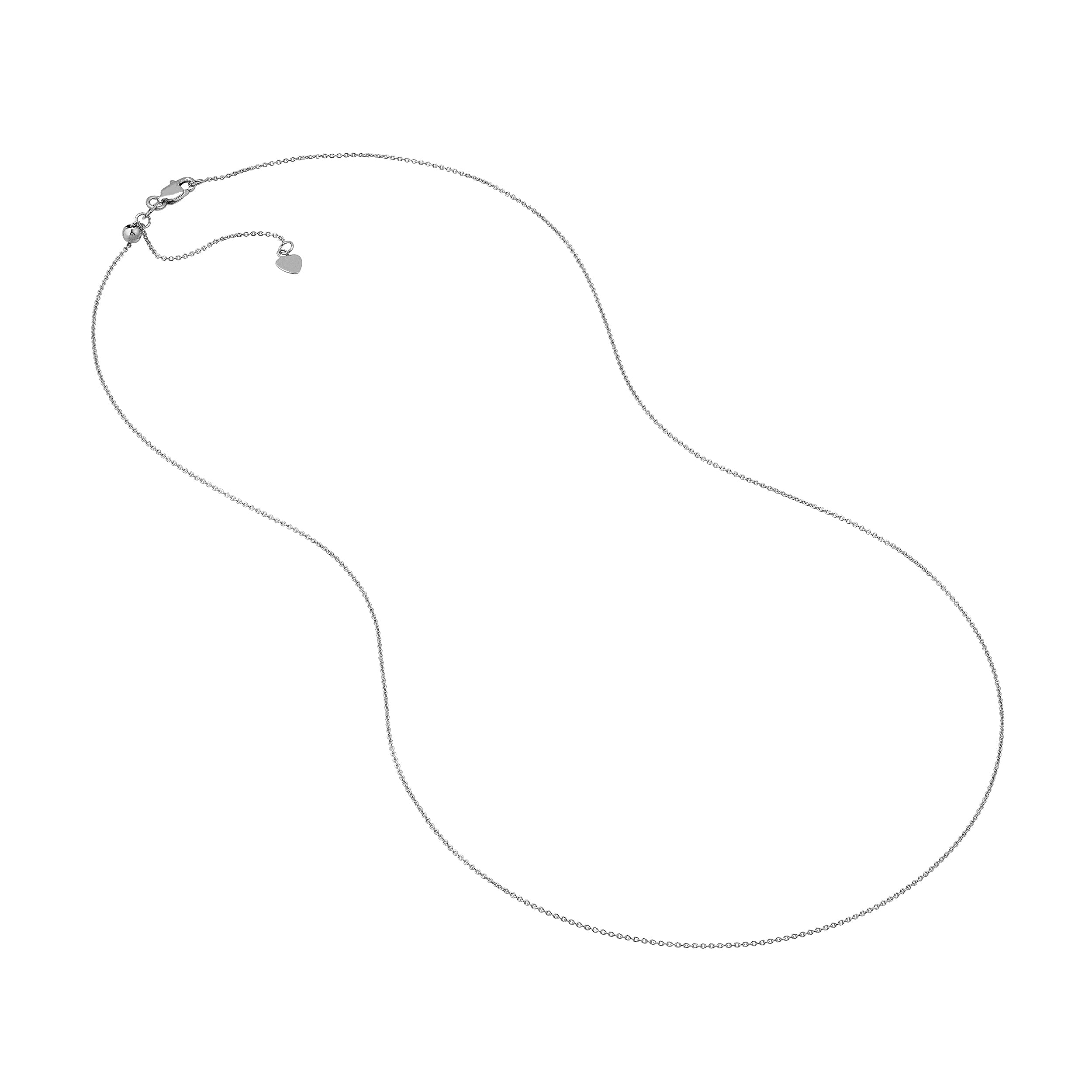 22" 0.9MM CABLE CHAIN NECKLACE | 10K WHITE GOLD | MF007745-10B - Brownlee Jewelers