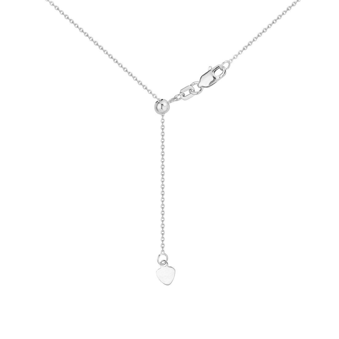 22" 0.9MM CABLE CHAIN NECKLACE | 10K WHITE GOLD | MF007745-10B - Brownlee Jewelers