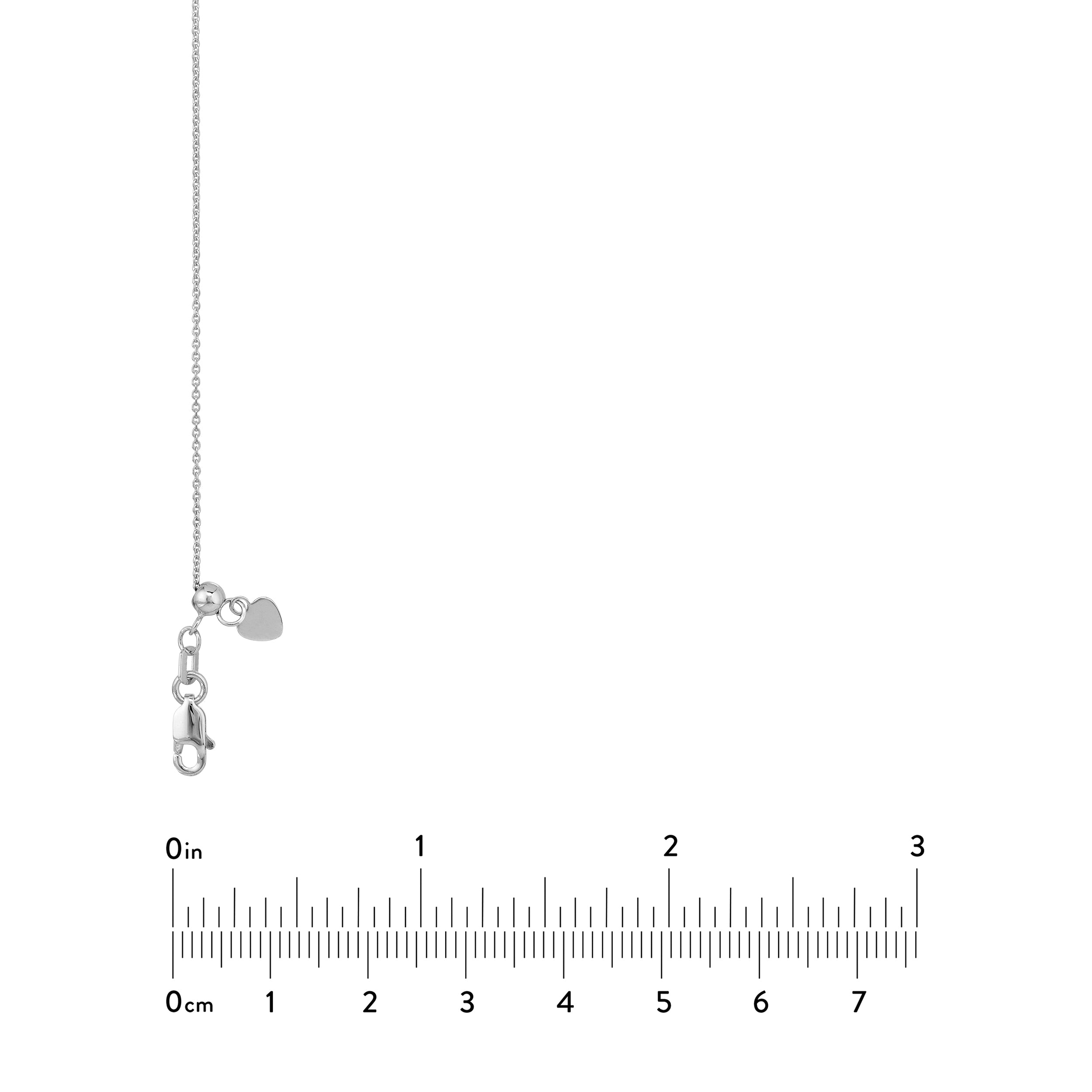 22" 0.9MM CABLE CHAIN NECKLACE | 10K WHITE GOLD | MF007745-10B - Brownlee Jewelers