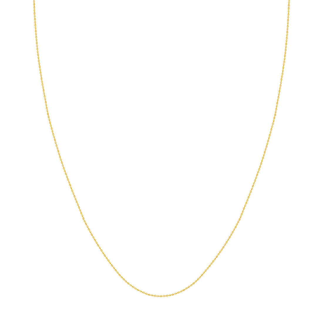 22" 0.9MM CABLE CHAIN NECKLACE | 10K YELLOW GOLD | MF007745-10Y - Brownlee Jewelers