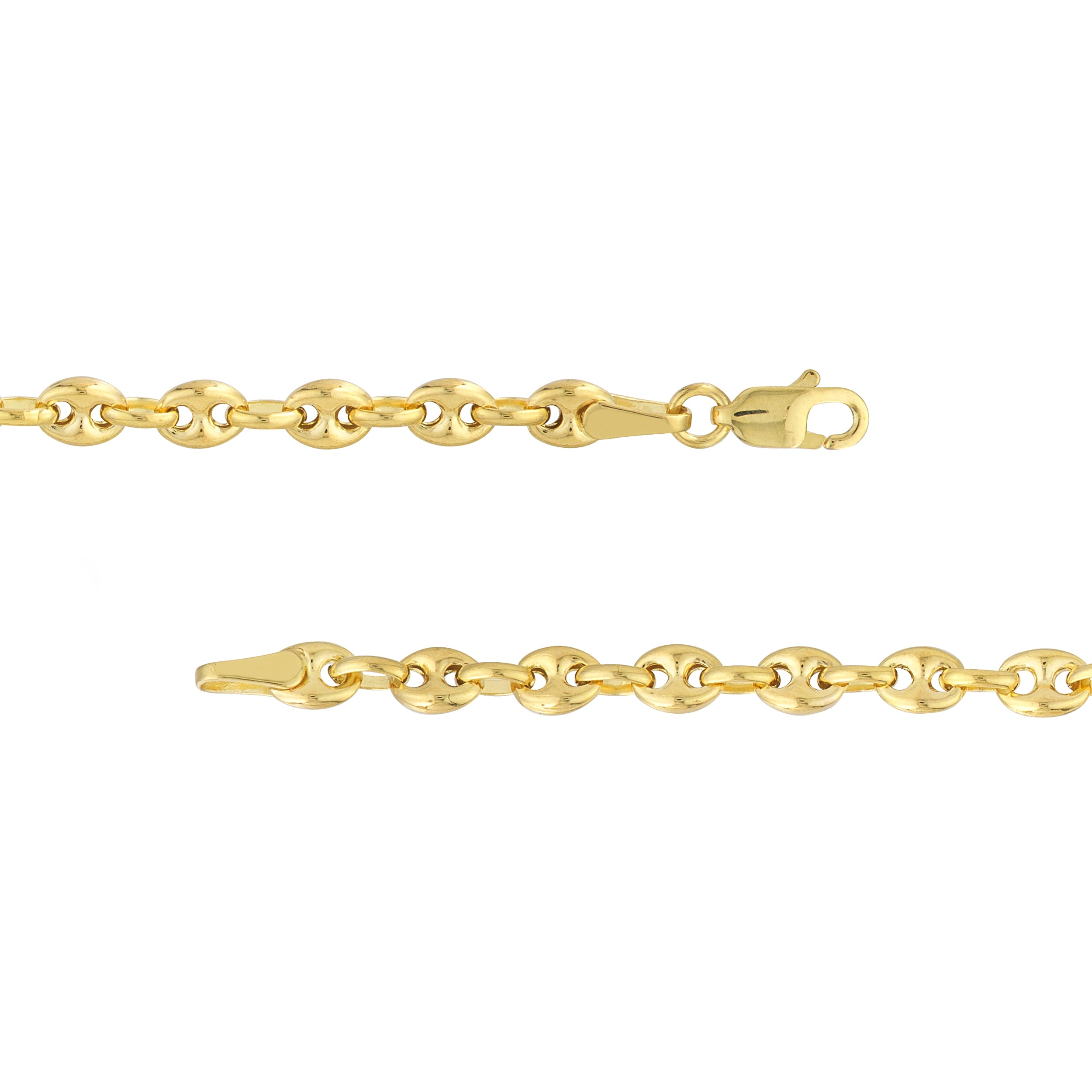 20" 3.7MM PUFFED MARINER CHAIN NECKLACE | 14K YELLOW GOLD | MF011050-14Y - Brownlee Jewelers