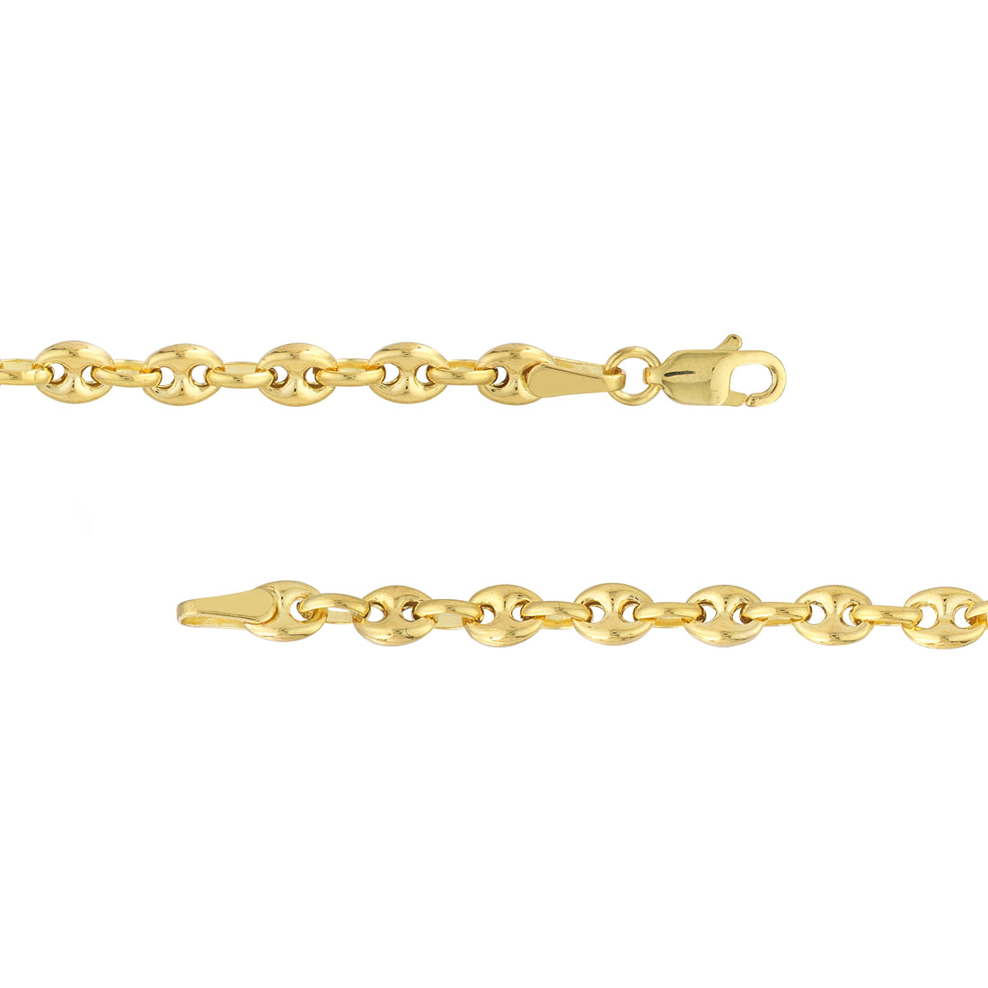 20" 3.7MM PUFFED MARINER CHAIN NECKLACE | 14K YELLOW GOLD | MF011050-14Y - Brownlee Jewelers