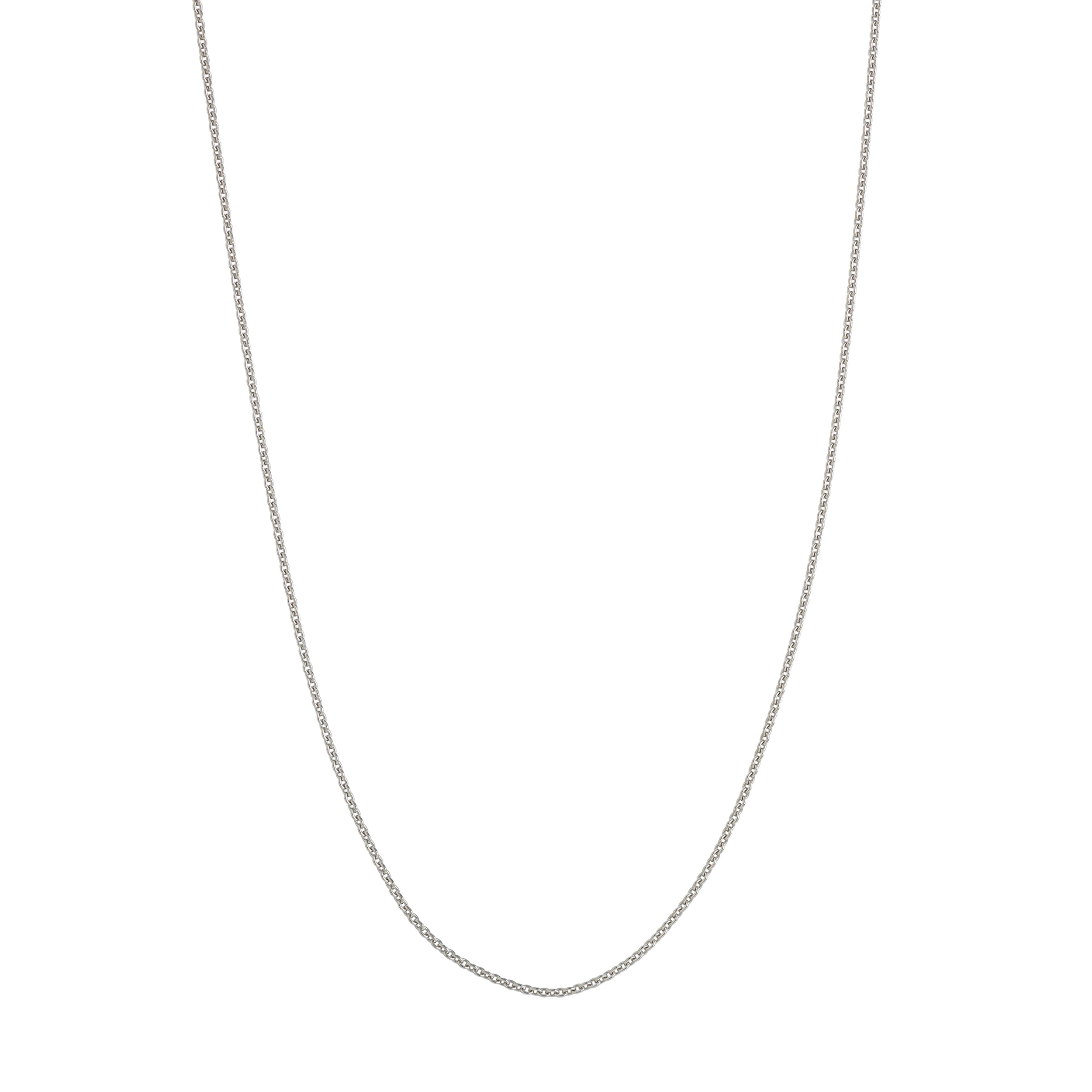22" 0.9MM ADJUSTABLE CABLE CHAIN NECKLACE | STERLING SILVER | MF018186-92B - Brownlee Jewelers