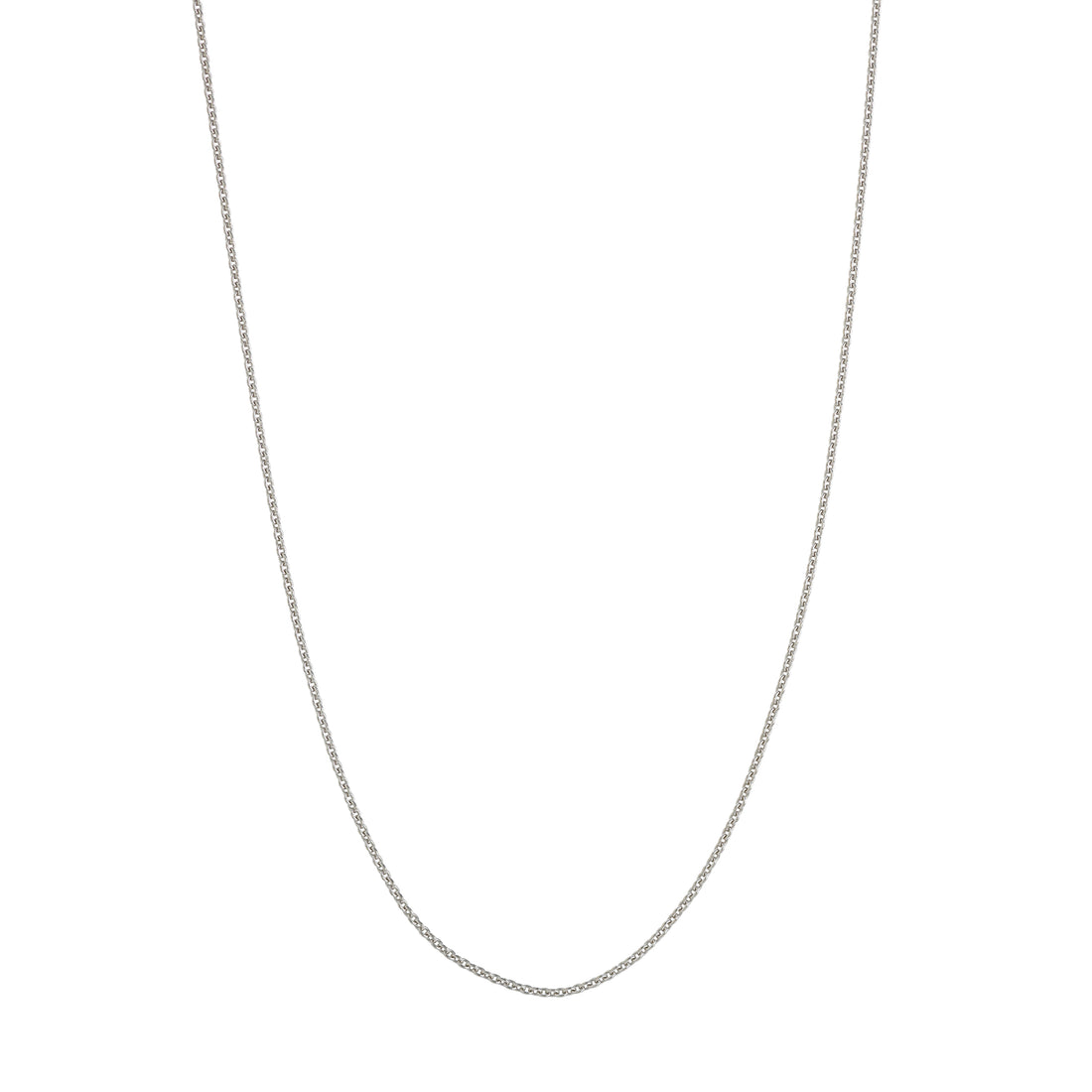 22" 0.9MM ADJUSTABLE CABLE CHAIN NECKLACE | STERLING SILVER | MF018186-92B - Brownlee Jewelers