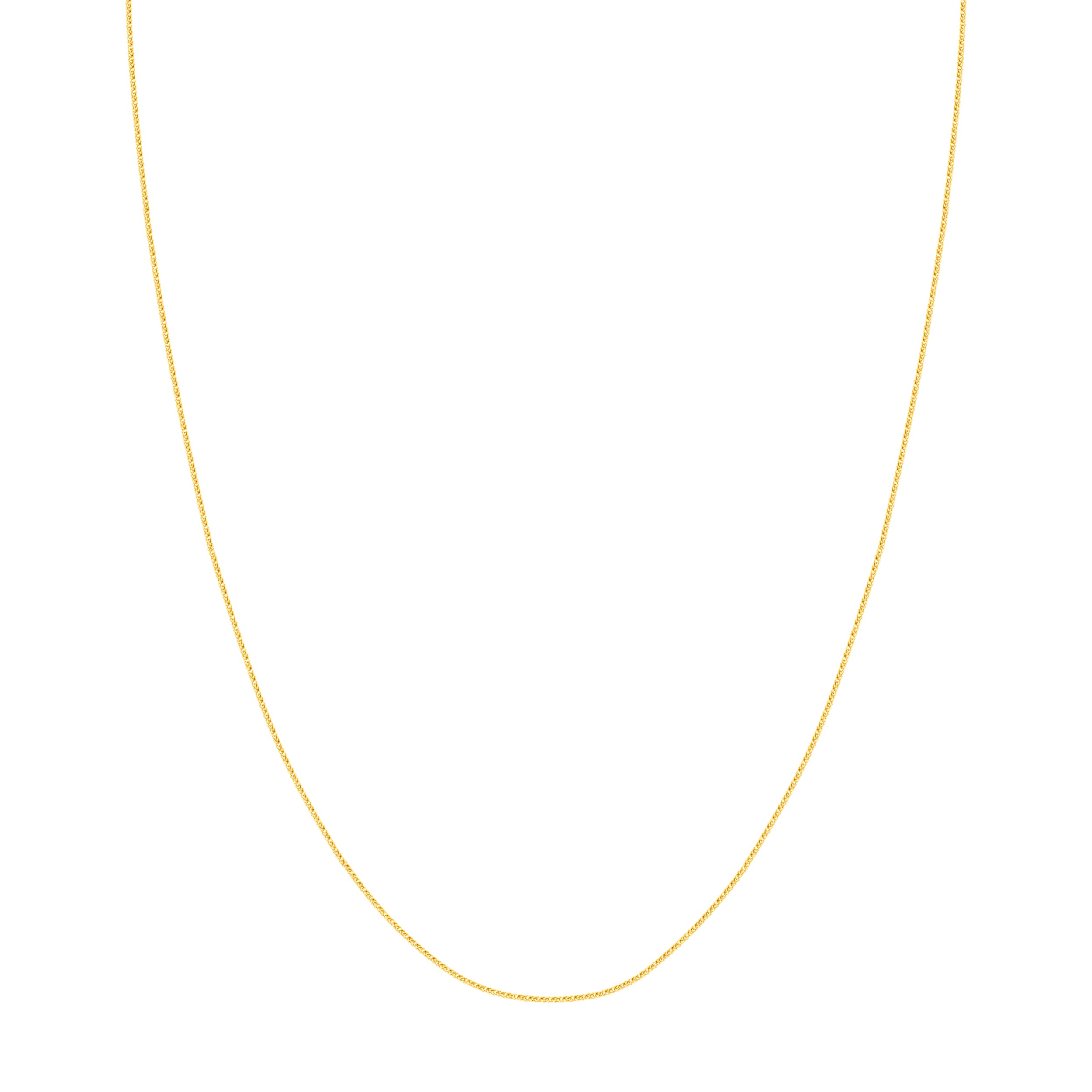 22" 1.25MM ADJUSTABLE SQUARE WHEAT CHAIN NECKLACE | 10K YELLOW GOLD | MF020533-10Y - Brownlee Jewelers