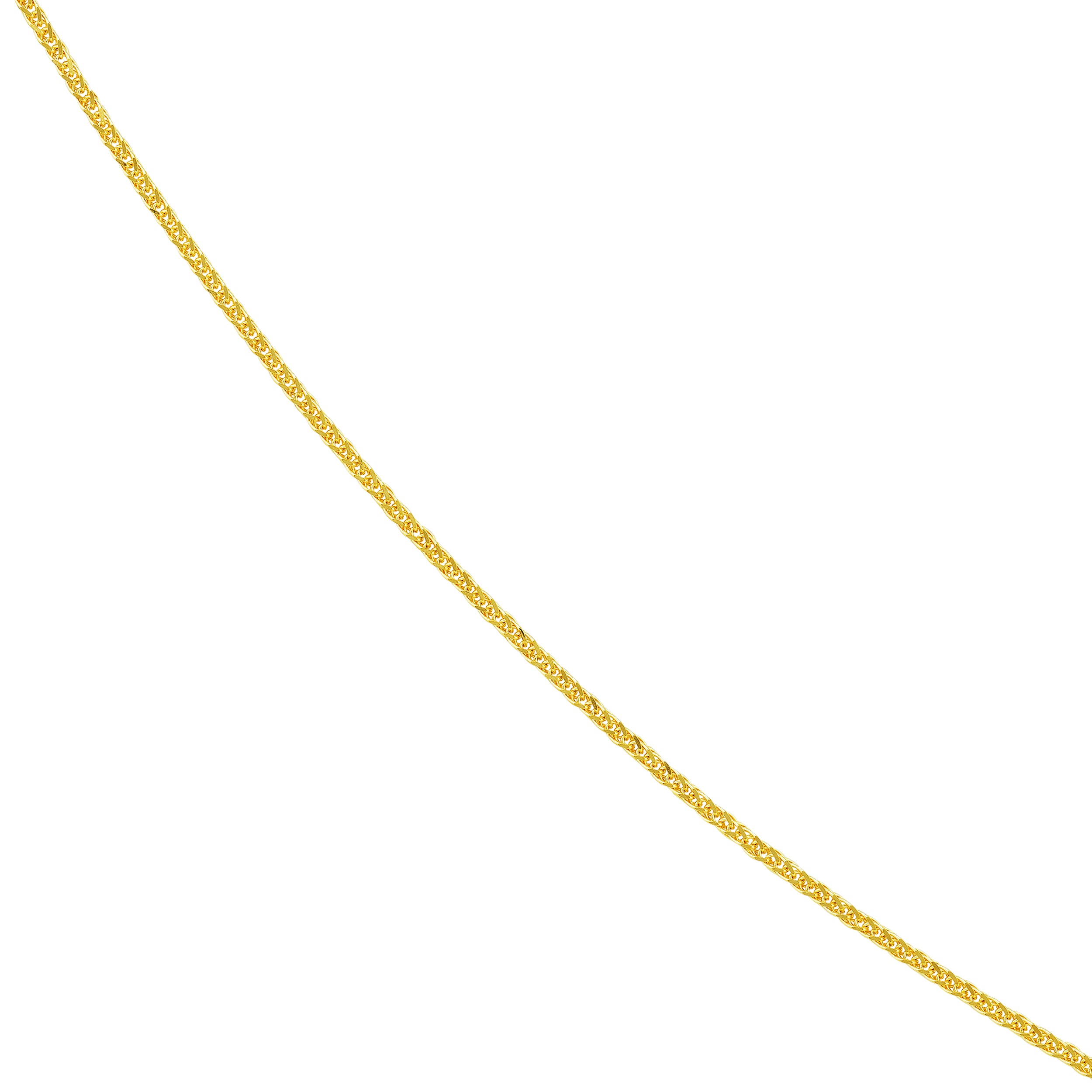 22" 1.25MM ADJUSTABLE SQUARE WHEAT CHAIN NECKLACE | 10K YELLOW GOLD | MF020533-10Y - Brownlee Jewelers
