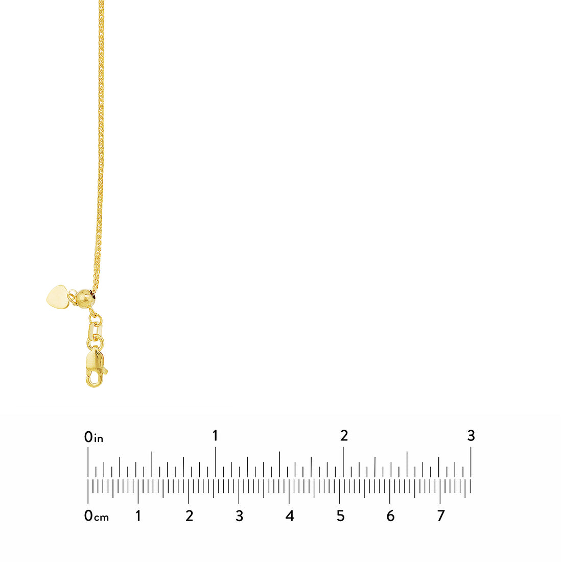 22" 1.25MM ADJUSTABLE SQUARE WHEAT CHAIN NECKLACE | 10K YELLOW GOLD | MF020533-10Y - Brownlee Jewelers
