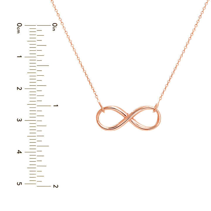 18" INFINITY NECKLACE | 14K ROSE GOLD | MF021165-14K - Brownlee Jewelers